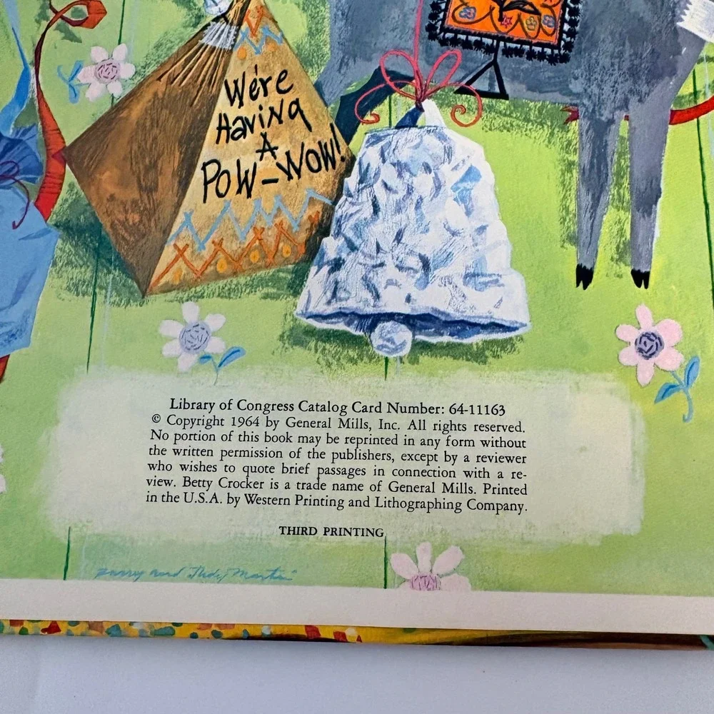 Betty Crocker Parties for Children Vintage 1964 Spiral Cookbook Kids Great